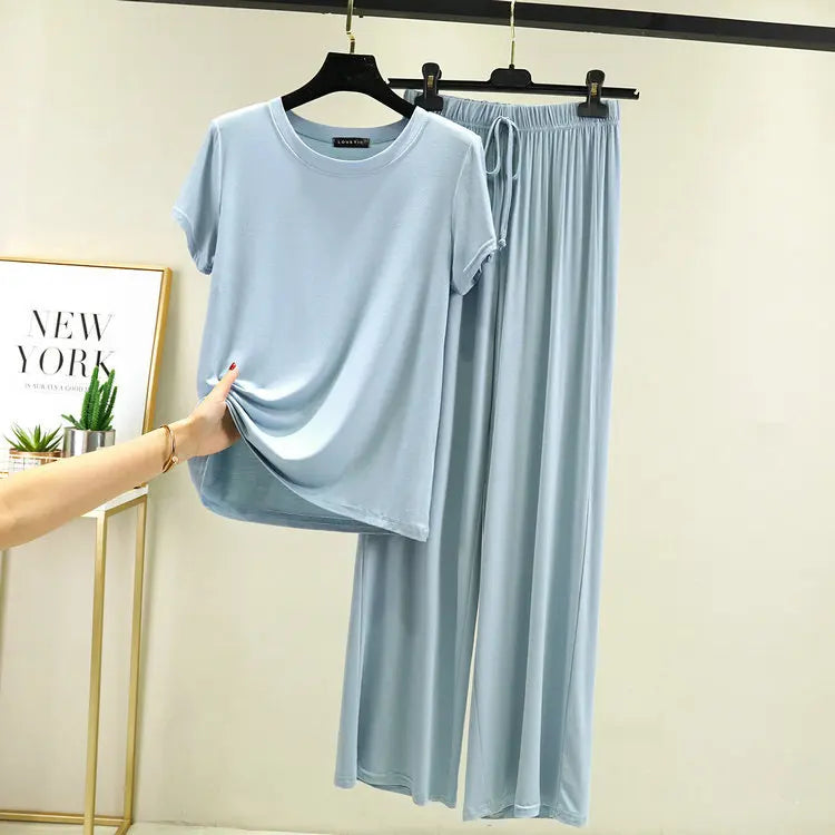 Women Lounge  Sleepwear Short Sleeve Casual Nightwear