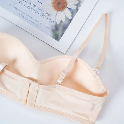 Invisible Bra Strapless Bralette 1/2 cup