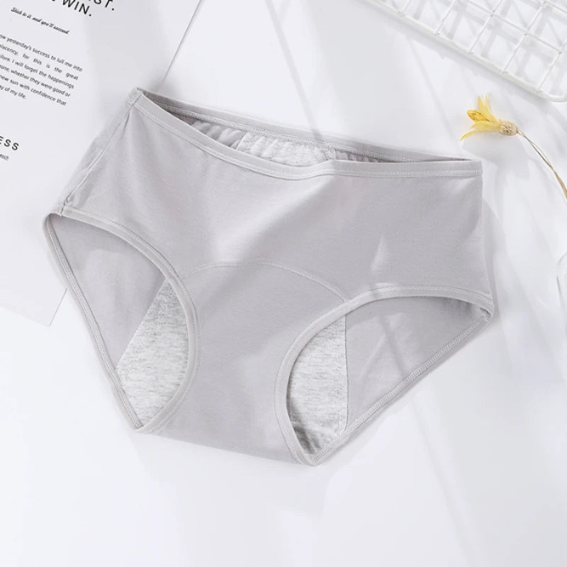 Absorable women's pure cotton menstrual briefs lingerie