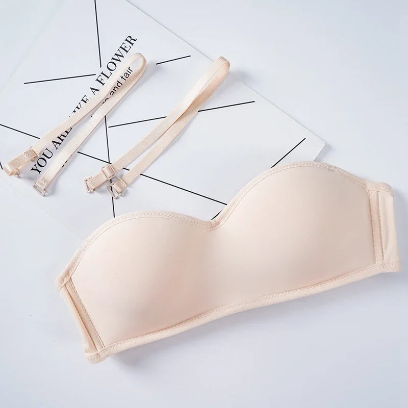 Invisible Bra Strapless Bralette 1/2 cup