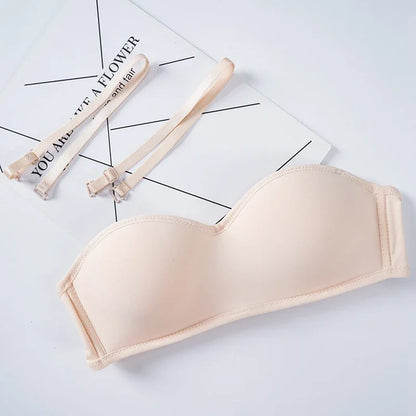 Invisible Bra Strapless Bralette 1/2 cup