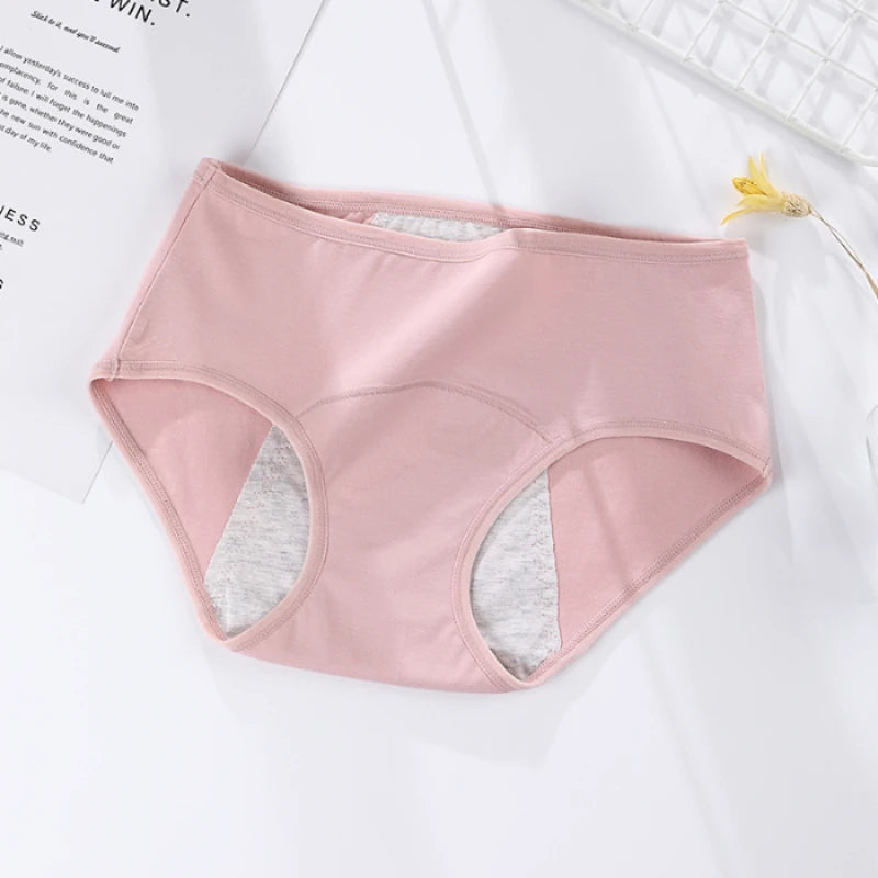 Absorable women's pure cotton menstrual briefs lingerie