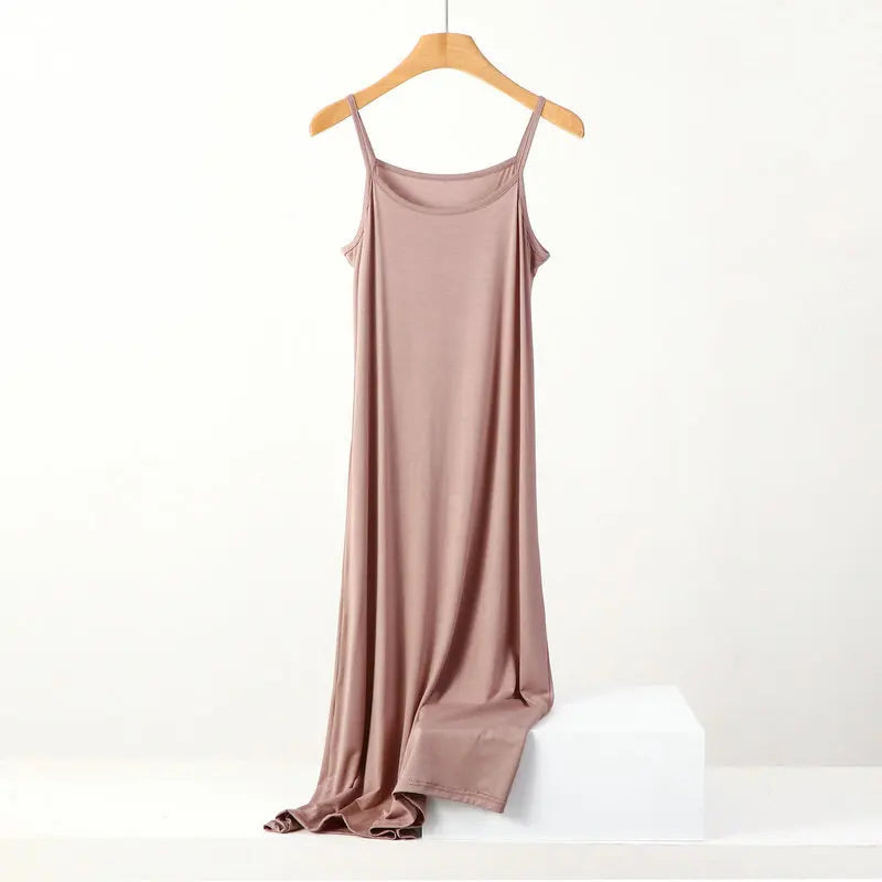 Versatile slim long inner nightgown suspender